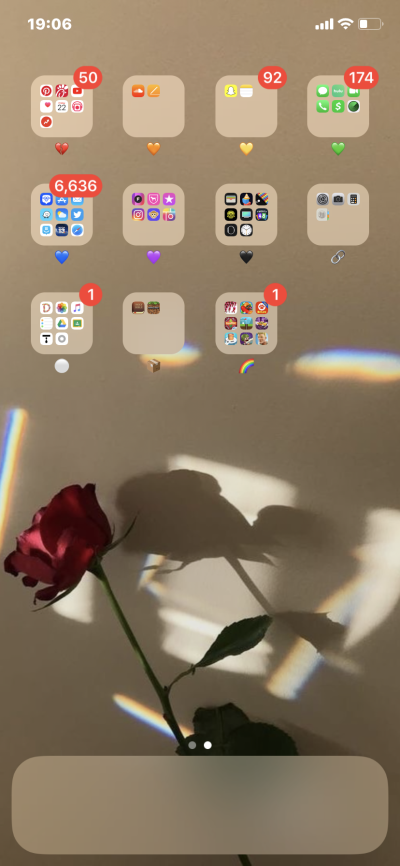 Красивое оформление рабочего стола на телефоне