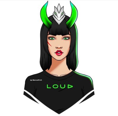 Логотип персонаж девушка