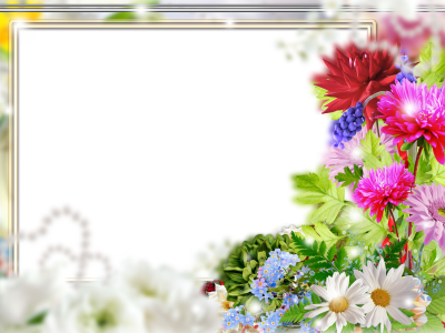 Рамка с цветами