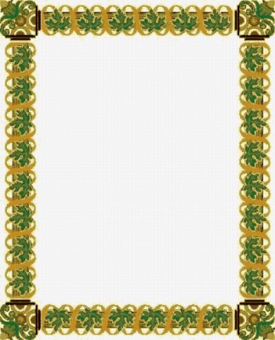 Башкирский узор рамка