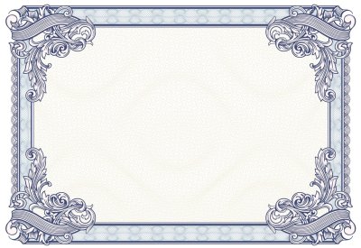 Узоры для сертификата