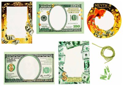 Деньги в рамке