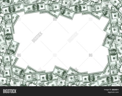 Рамка из денег