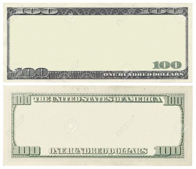 Макет купюры доллара