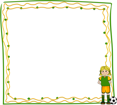 Рамки спортивные детские на прозрачном фоне