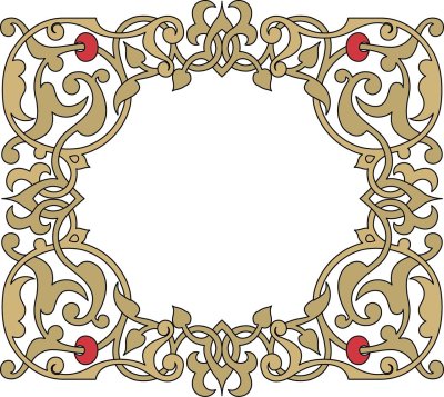 Восточный орнамент рамка