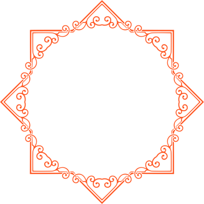 Кыргызский орнамент рамка