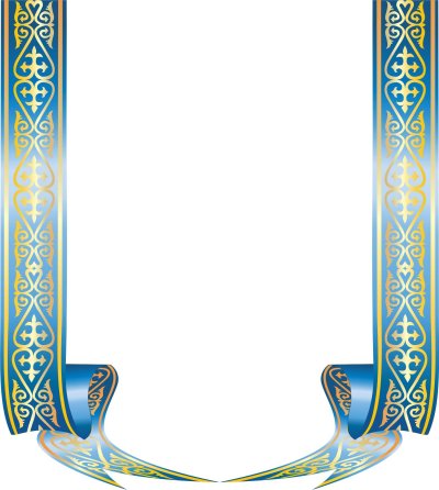 Казахский узор рамка