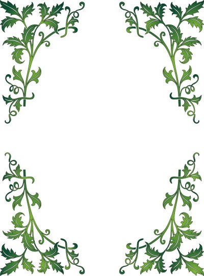 Рамка растительный орнамент