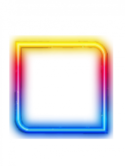 Неоновая рамка прямоугольная