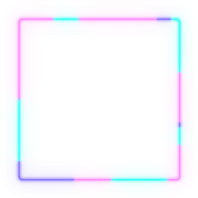 Тонкая неоновая рамка