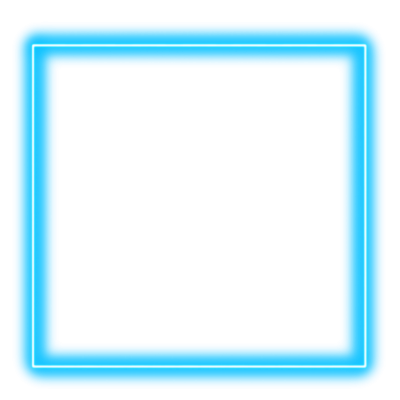 Синяя неоновая рамка