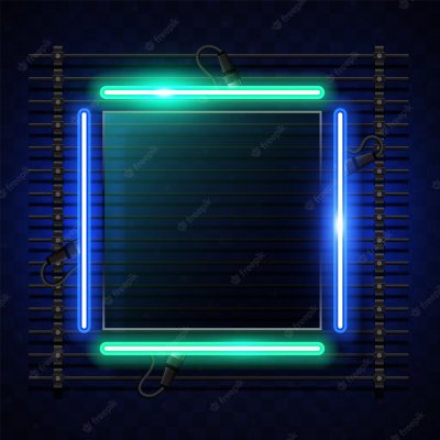 Фиолетовая неоновая рамка