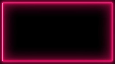 Неоновая рамка прямоугольная