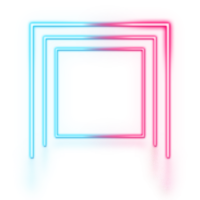 Прямоугольная рамка неон