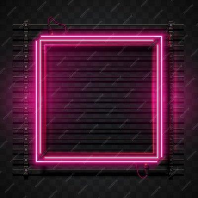 Неоновая рамка