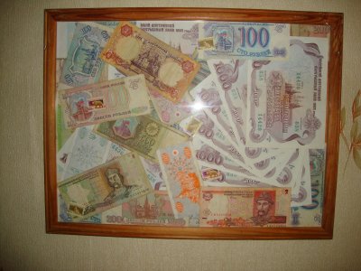 Оригинальный подарок деньги в рамке