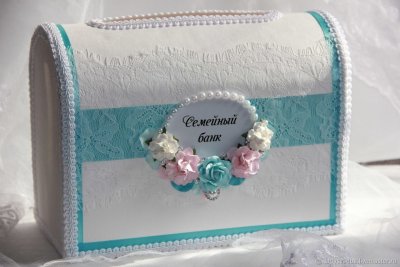 Сундучок для конвертов на свадьбу