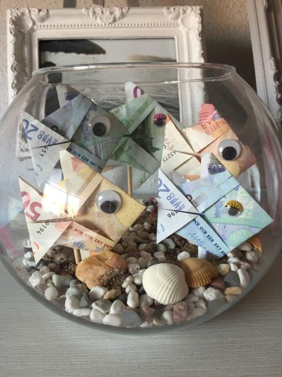 Оригинальный денежный подарок