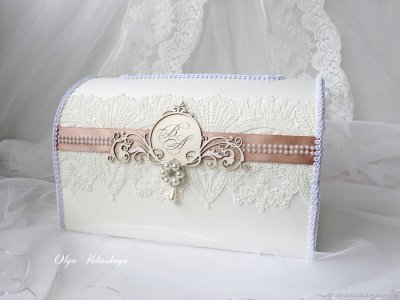 Прозрачный сундук для денег на свадьбу