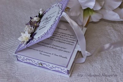 Свадебная коробочка для денег Скрапбукинг