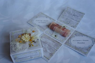 Оригинальный подарок на свадьбу деньгами