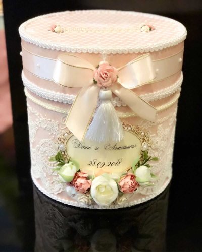 Свадебная коробка для денег