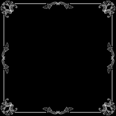 Красивая рамка черная