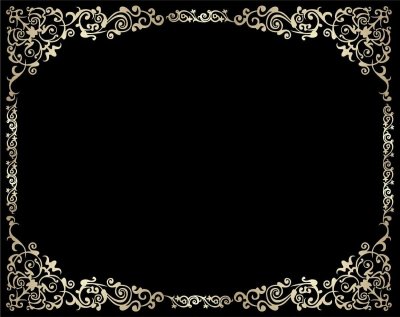 Черный фон с рамкой