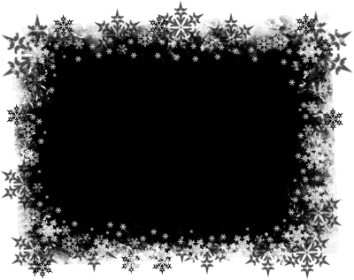 Рамка из снежинок
