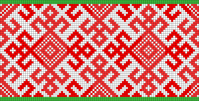 Коми-Пермяцкий национальный узор Ткачество