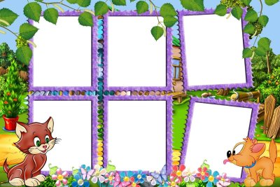 Детские рамки для коллажа