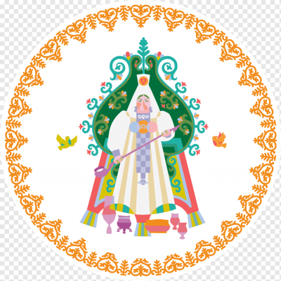 Фон якутскими орнаментами Ысыах