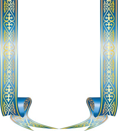 Рамка орнамент казахский