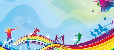 Яркий спортивный фон