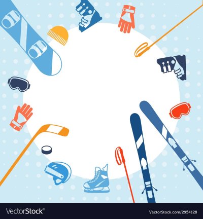 Рамка зимний спорт