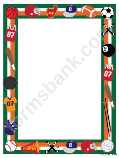 Рамка спортивная