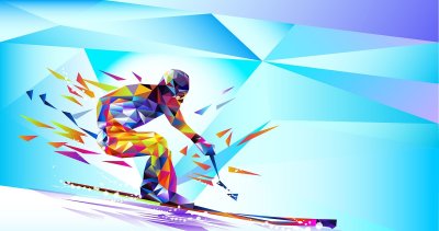 Лыжник фон
