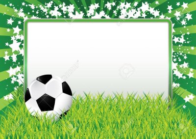 Рамка с футбольными мячами