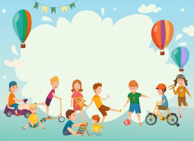 Фон летний детский