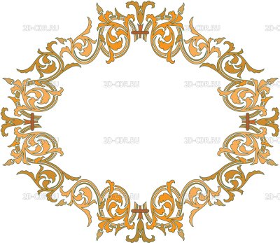 Рамка орнамент казахский