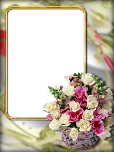 Рамка с цветами