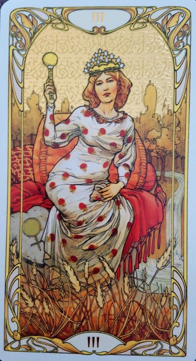 Золотое Таро Уэйт арт-нуво