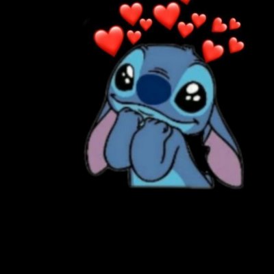 Стич на темном фоне