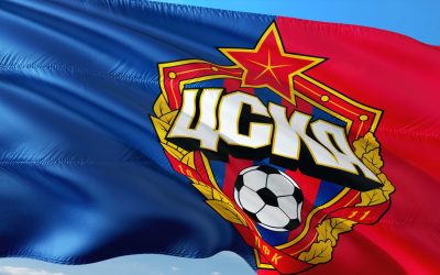 Флаг футбольного клуба ЦСКА