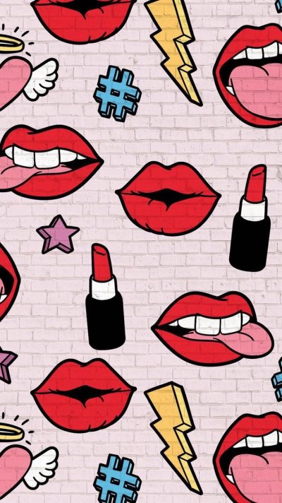 Губы поп арт