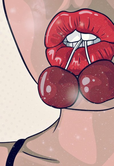 Губы мультяшные