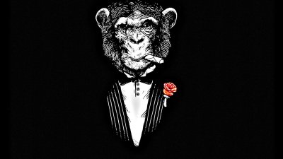 Обезьяна в смокинге