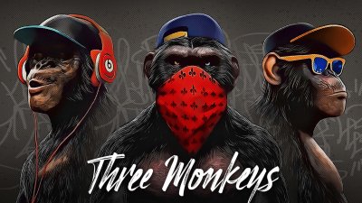 Картина три обезьяны