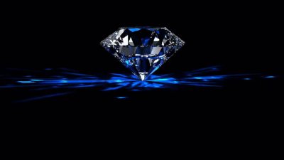 Кристаллы на черном фоне